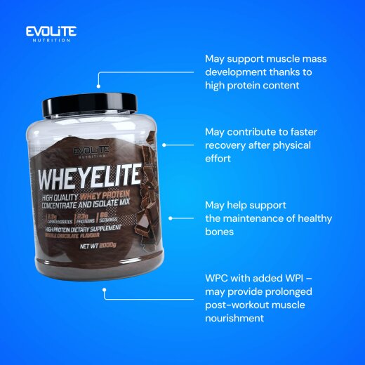 Evolite Nutrition Whey Elite New 2kg Double Chocolate