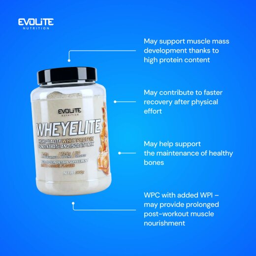 Evolite Nutrition Whey Elite New 900g Salted Caramel