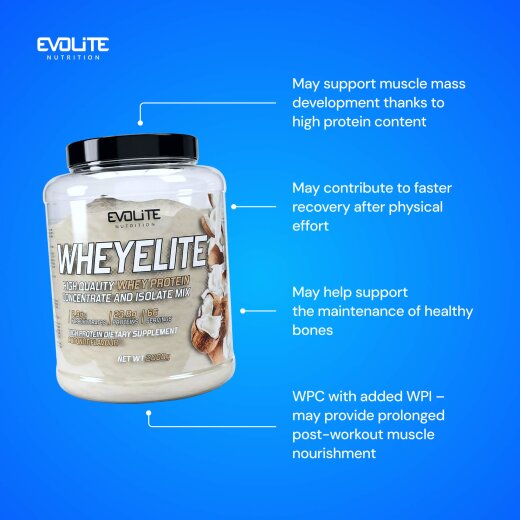 Evolite Nutrition Whey Elite New 2kg Coconut
