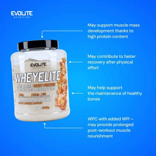 Evolite Nutrition Whey Elite New 2kg Salted Caramel