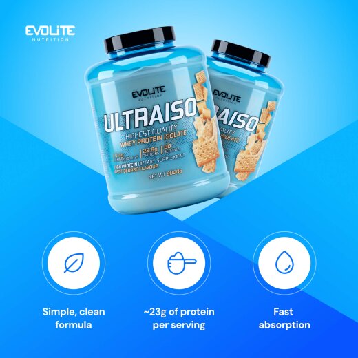 Evolite Nutrition Ultra Iso Whey New 2kg Butterkeks