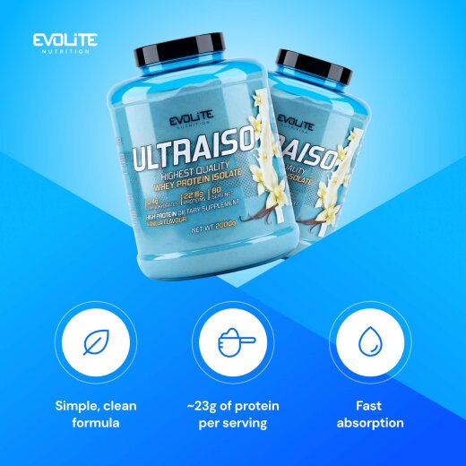 Evolite Nutrition Ultra Iso Whey New 2kg Vanilla