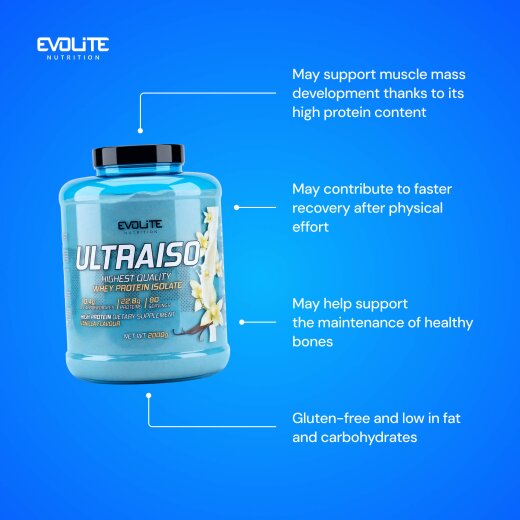 Evolite Nutrition Ultra Iso Whey New 2kg Vanilla