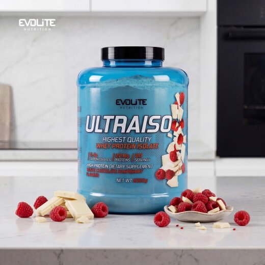 Evolite Nutrition Ultra Iso Whey New 2kg White Chocolate Raspberry