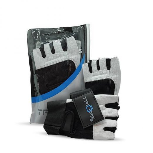 Triceps.at Weight Lifting Gloves White/Black XL
