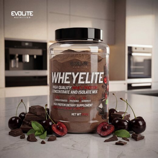 Evolite Nutrition Whey Elite New 900g Double Chocolate Cherry