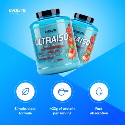 Evolite Nutrition Ultra Iso Whey New 2kg Strawberry