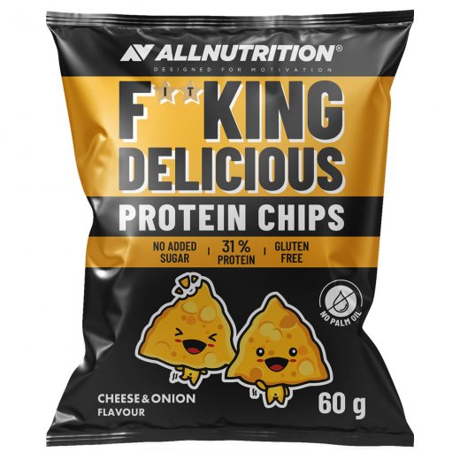 Allnutrition Fitking Delicious Protein Chips 60g Cheese and Onion