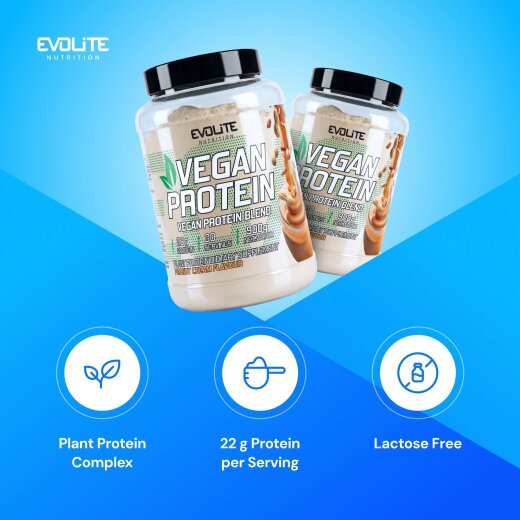 Evolite Nutrition Vegan Protein 900g Peanut Cream
