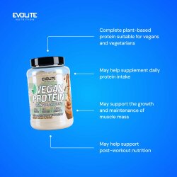 Evolite Nutrition Vegan Protein 900g Peanut Cream