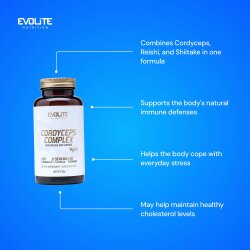 Evolite Nutrition Cordyceps Complex 60 Vege Caps