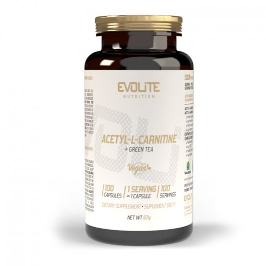 Evolite Nutritiom Acetyl-L-Carnitine + Green Tea 100 Vege Caps