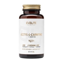 Evolite Nutrition Acetyl-L-Carnitine + Green Tea 100 Vege...