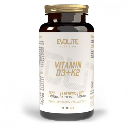 Evolite Nutrition Vitamin D3+K2 120 Caps
