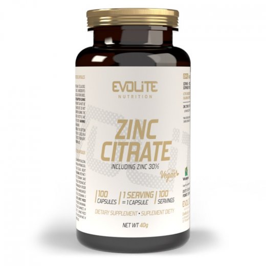 Evolite Nutrition Zinc Citrate 100 Vege Caps