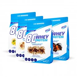 6PAK 80 Whey Protein 900g CHOCOLATE CARAMEL