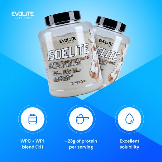 Evolite Nutrition Iso Elite 2kg Coconut