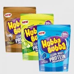 Hubba Bubba Clear Whey Protein Powder 405g Blue Raspberry