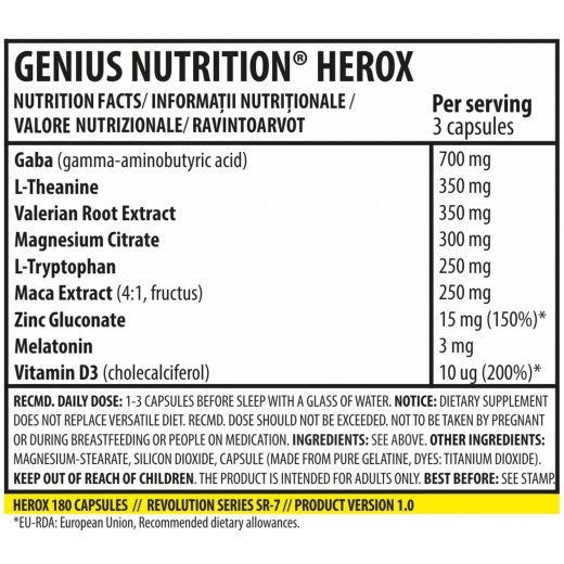 Genius Nutrition Herox 180caps