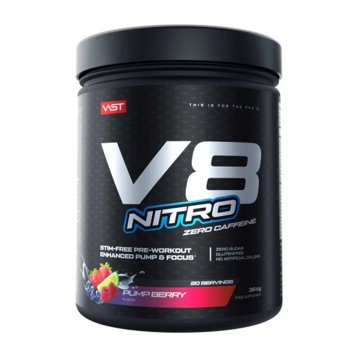 Vast Sports V8 Nitro Zero Caffeine 364g Pumpberry