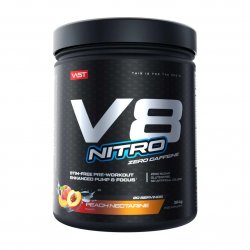 Vast Sports V8 Nitro Zero Caffeine 364g Peach Nectarine