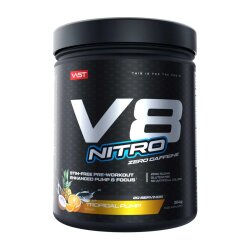Vast Sports V8 Nitro Zero Caffeine 364g Tropical Pump