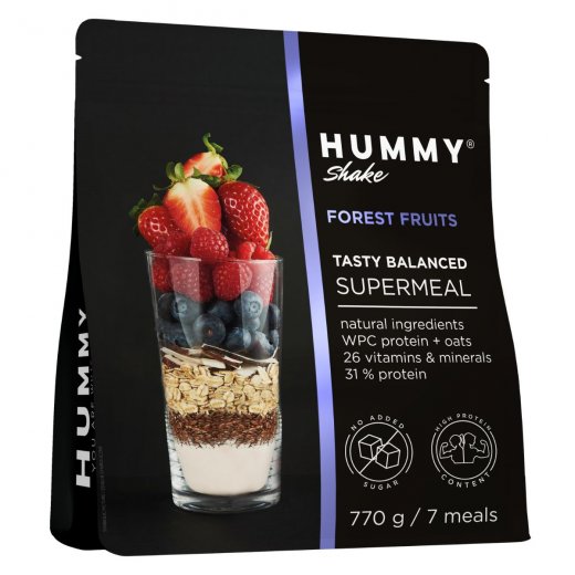 Hummy Shake Tasty Balanced Supermeal 770g Forrest Fruit