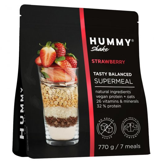 Hummy Shake Tasty Balanced Supermeal 770g Vege Strawberry