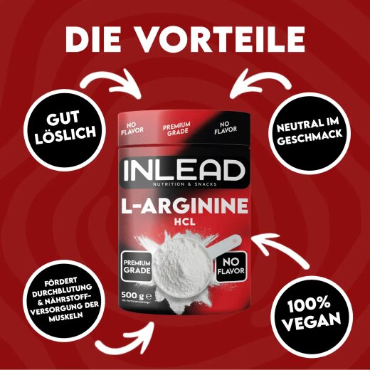 Inlead Nutrition L-Arginin HCL 500g