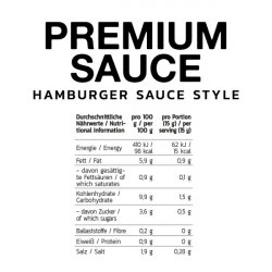 Inlead Nutrition Premium Sauce 350ml Hamburger Sauce Style