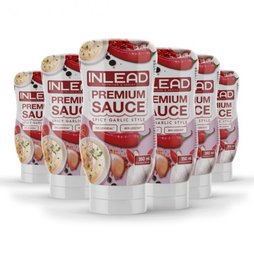 Inlead Nutrition Premium Sauce 350ml Spicy Garlic Style