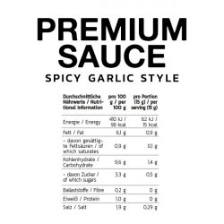 Inlead Nutrition Premium Sauce 350ml Spicy Garlic Style