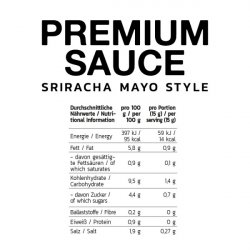 Inlead Nutrition Premium Sauce 350ml Sriracha Mayo Style
