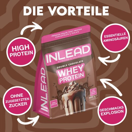 Inlead Nutrition Whey Protein 1000g Double Chocolate