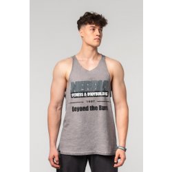 Nebbia Washed-off oversized-Tanktop MAX OUT 359 light grey