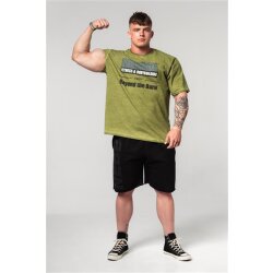 Nebbia Washed-off oversized T-Shirt HERITAGE 355 Green