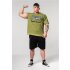 Nebbia Washed-off oversized T-Shirt HERITAGE 355 Green