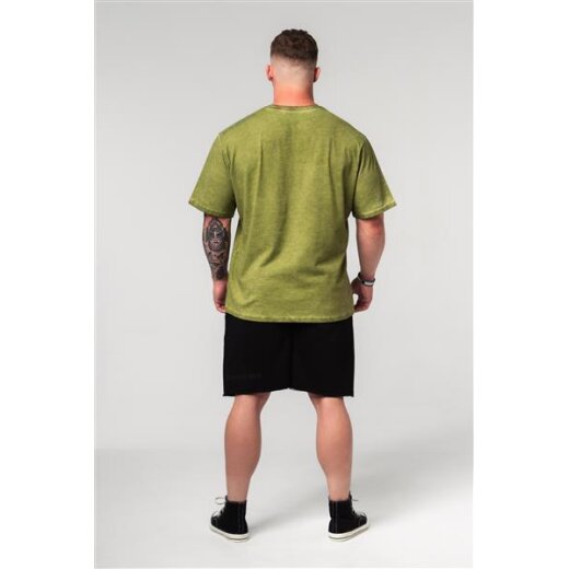 Nebbia Washed-off oversized T-Shirt HERITAGE 355 Green XL
