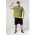 Nebbia Washed-off oversized T-Shirt HERITAGE 355 Green XL