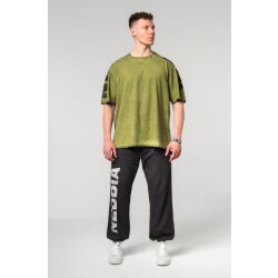 Nebbia Washed-off Oversized T-Shirt LIFTING CLUB 368 Green L