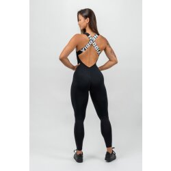 Nebbia Workout-Jumpsuit GYM RAT 201 Black XS