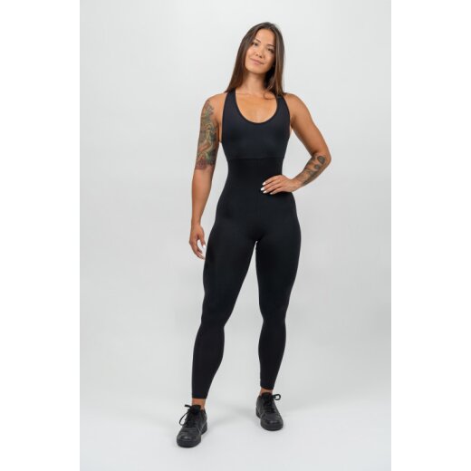 Nebbia Workout-Jumpsuit GYM RAT 201 Black S