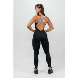 Nebbia Workout-Jumpsuit GYM RAT 201 Black S