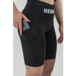 Nebbia Radlerhose mit hohem Bund 10 GYM THERAPY 628 Black S