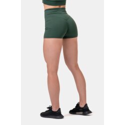 Nebbia Classic HERO High Waist Shorts 582 Dark Green S