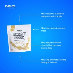 Evolite Nutrition Casein 1kg Banana Milkshake