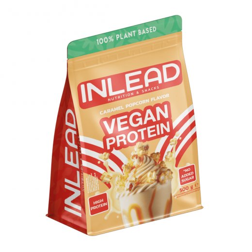 Inlead Nutrition Vegan Protein 500g Caramel Popcorn