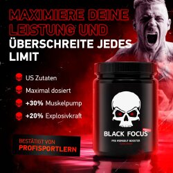 Black Focus Pro 3.0 400g Blue Raspberry