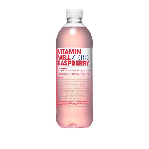 Vitamin Well Zero Raspberry 500ml