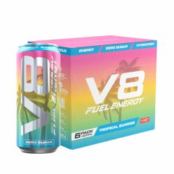 Vast Sports V8 Fuel Energy 500ml Tropical Sunrise